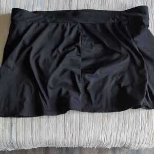 Penningtons Black Bikini Swim Skirt Minimalist Design